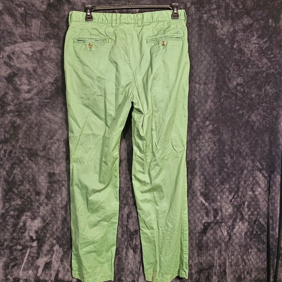 Southern Tide Pants 34x32 Green Chino Club Skipjack Cotton Men Classic Fit Vines - Picture 3 of 7